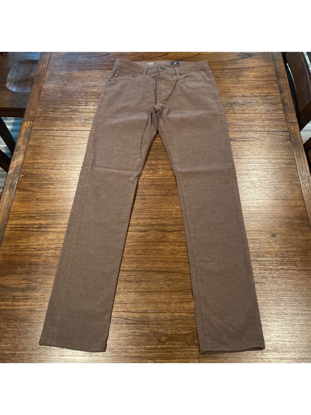 AG Tellis Modern Slim Pant 32x34 Dark Oakwood Brown Soft Stretch Office Workwear